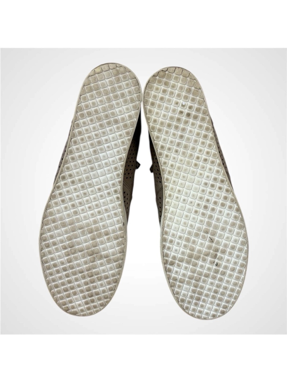 Steve Madden Taupe Perforated Wedge Sneaker Bootie with Side Zip - Picture 5 of 7